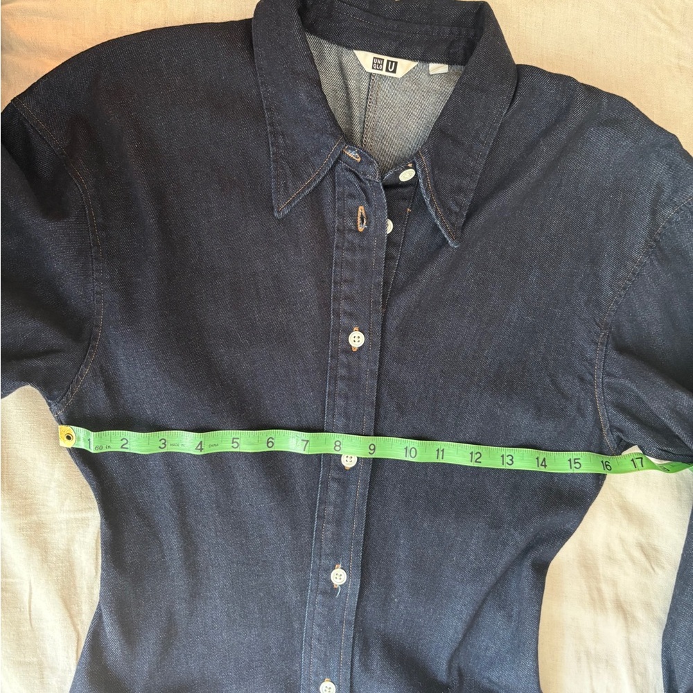 Uniqlo x Lemaire Women's Denim Long Sleeve Dress - Picture 5 of 10